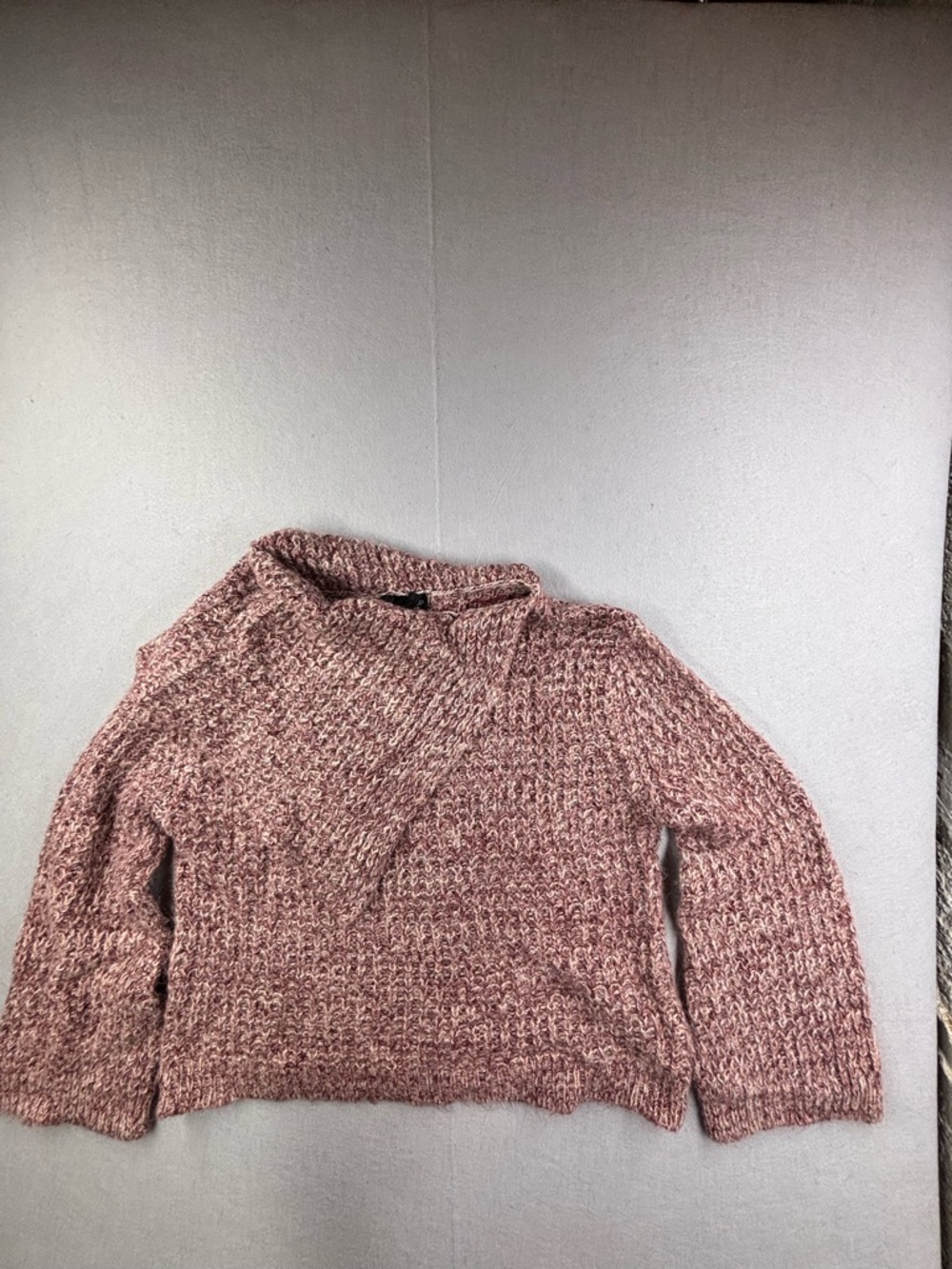 Topshop Rose Marled Crewneck Sweater